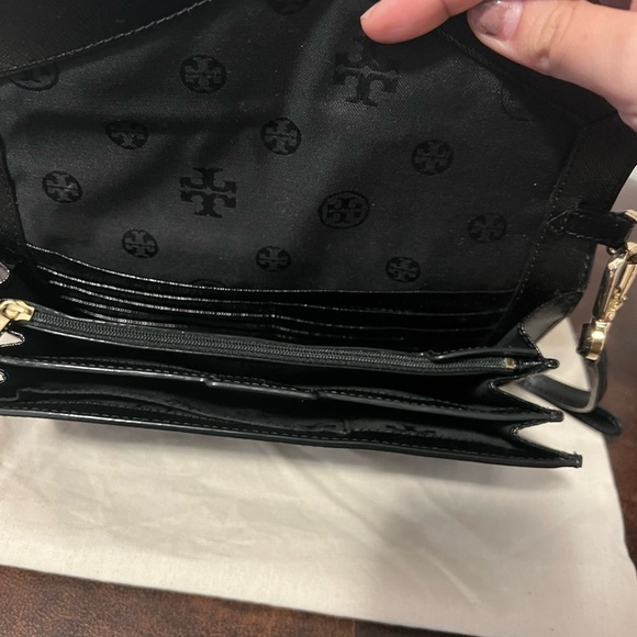 Authentic black Tory Burch crossbody wallet bag - Picture 6 of 13